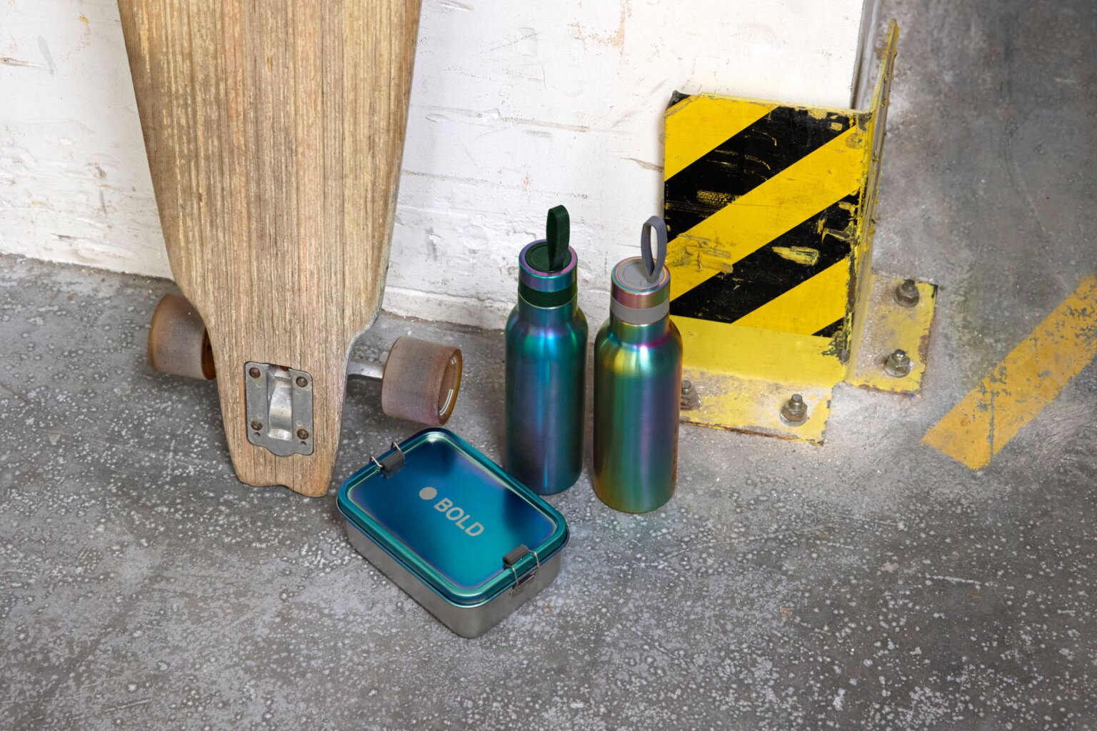 Edelstahl Kinder Trinkflasche Doppelwandig 500ml – BOLD, Blau Violett von Lässig – Bild 4