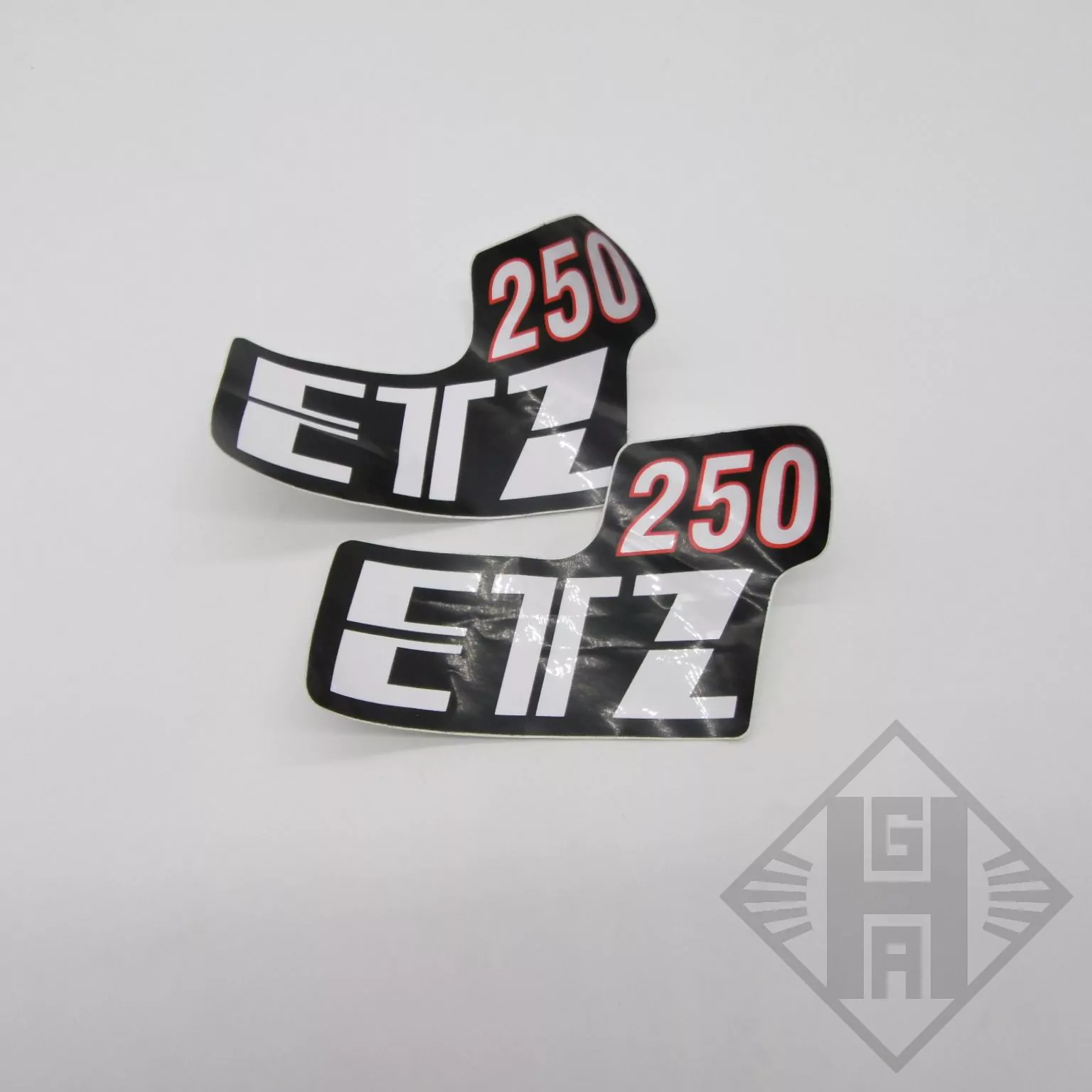 2 Schriftzüge für Seitendeckel MZ ETZ