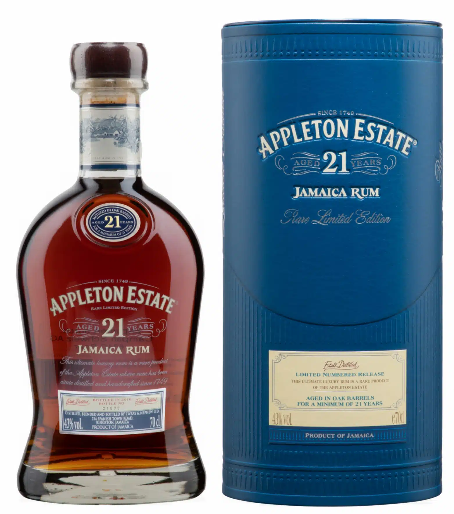 Rum Appleton 21 years old 43% Vol. 70 cl Jamaica