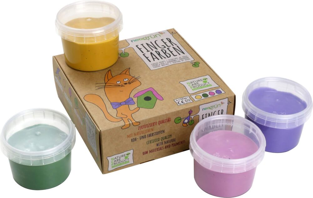 Fingerfarben 4er Set Luka von Neogrün