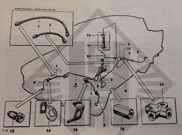 Bremsleitung hinten links für Trabant 601 mit Schraubenfedern – Bild 4