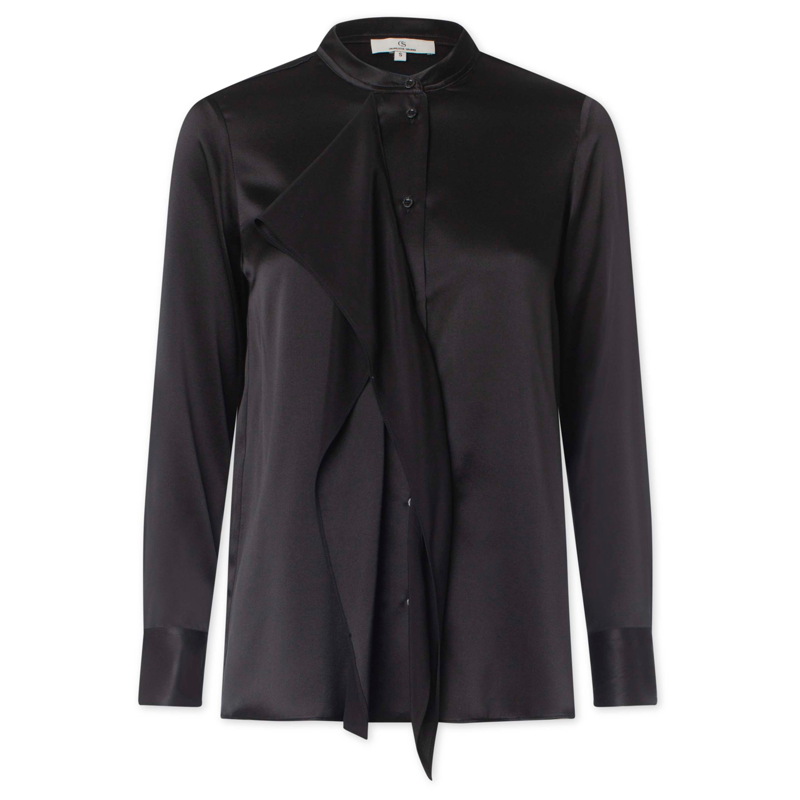 Charlotte Sparre Seidenbluse “Schluppe” Schwarz