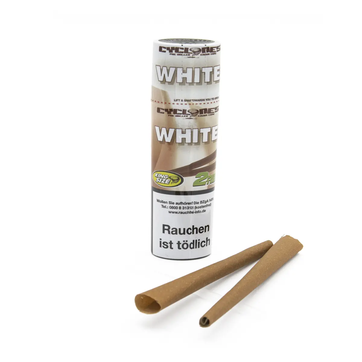 Cyclones White Blunt Cone 2 Stück