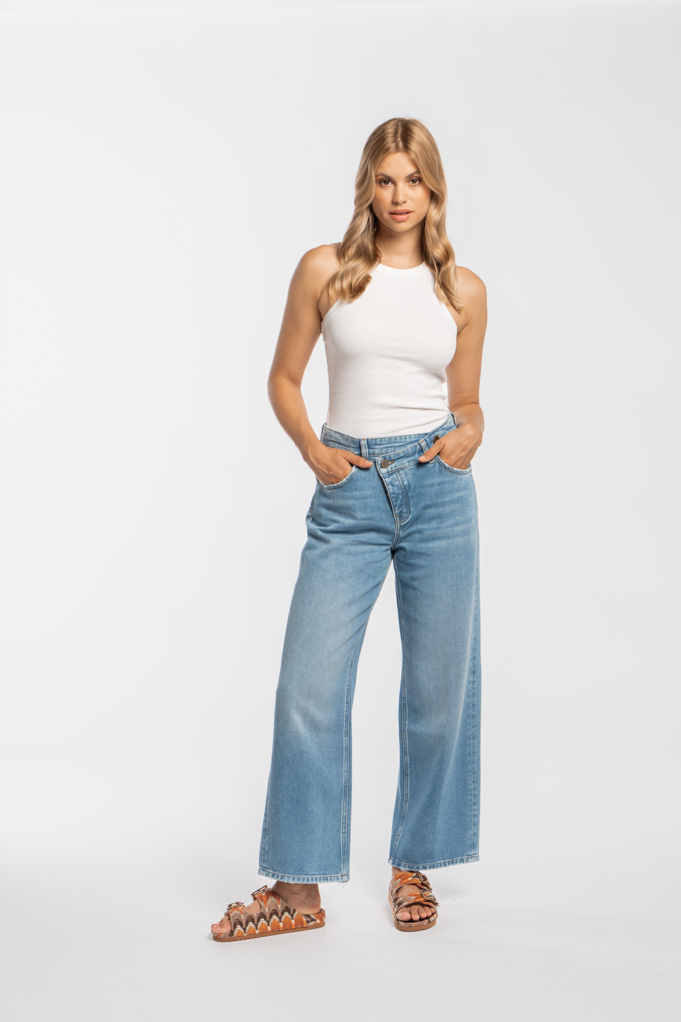 Goldgarn Jeans “C7 Cross Fit” Vintageblue – Bild 6