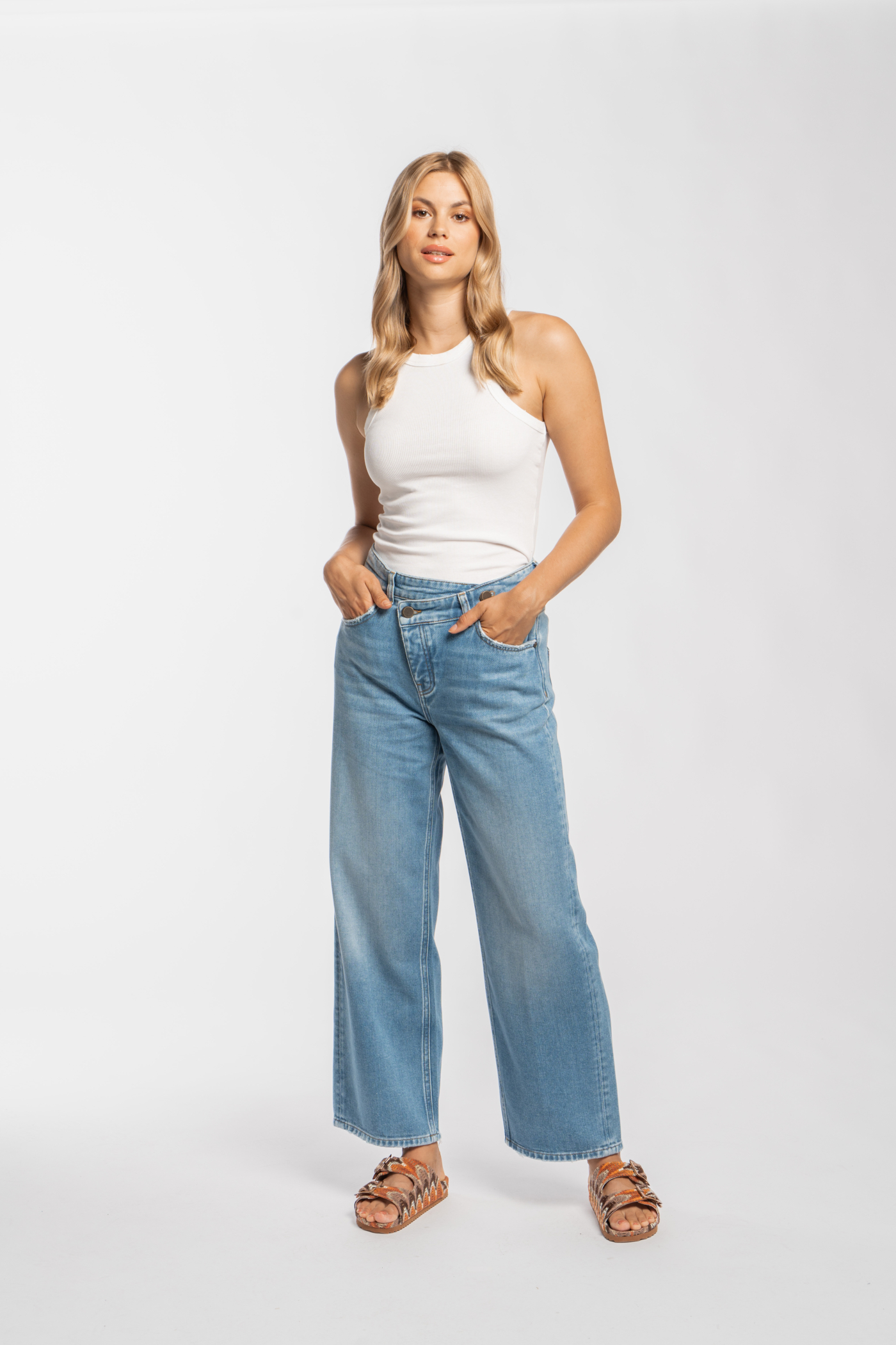 Goldgarn Jeans “C7 Cross Fit” Vintageblue – Bild 3