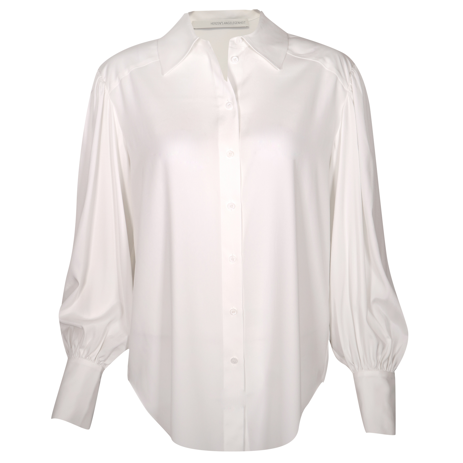 Herzen´s Angelegenheit Hemdbluse Seide “Weiß”