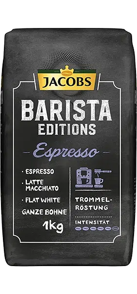Jacobs Kaffeebohnen Barista Espresso – 4 x 1 kg