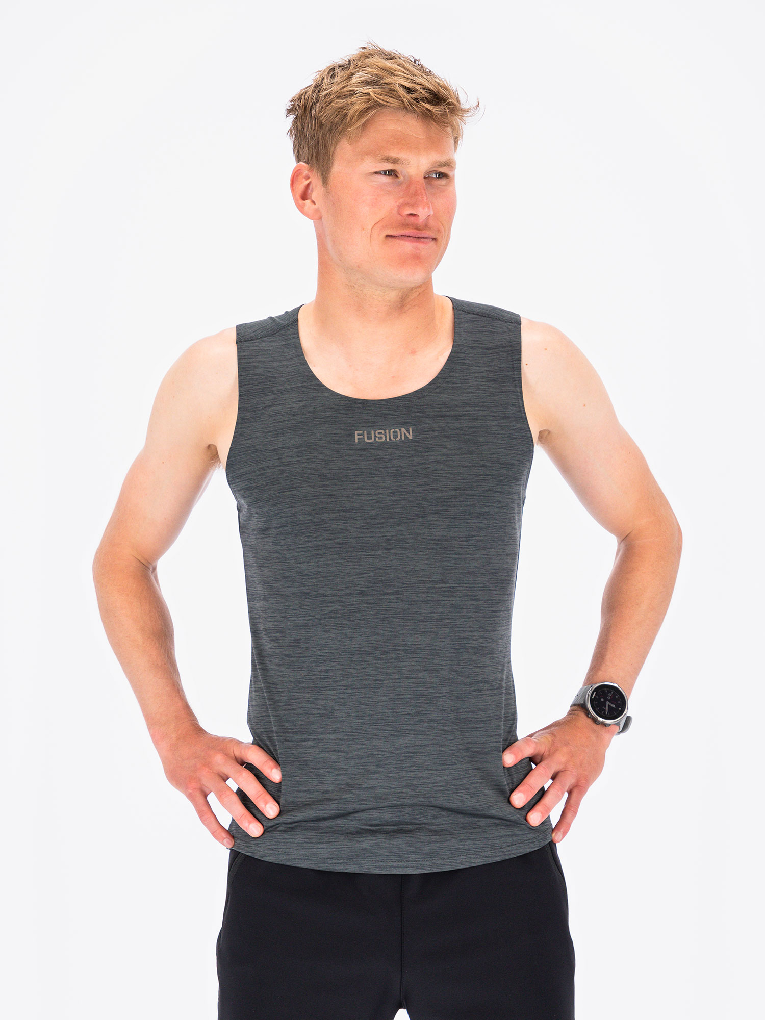 FUSION Mens C3 Singlet – Laufshirt Männer – Bild 3