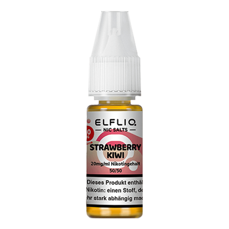 Nachhaltiges Dampfen ELF Bar Elfliq – Strawberry Kiwi – 10 ml Nikotinsalz Dessert-inspiriert