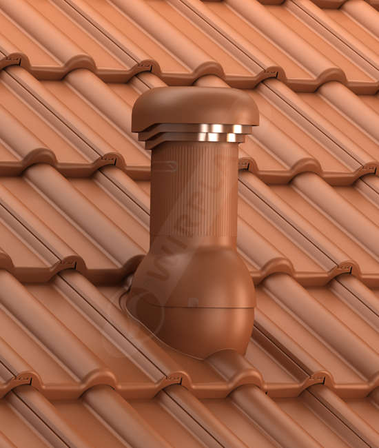 Entlüfterkamin PRO DN150 für Nelskamp Kronen Dachziegel Dachlüfter