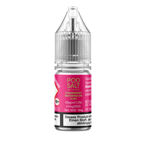 VapeCommunity Pod Salt Xtra – Strawberry Watermelon Kiwi – 10 ml Nikotinsalz Liquid Ethisch – Bild 2