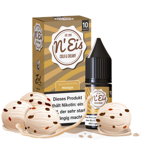 VapeGoals n'EIS – Malaga – 10 ml Hybrid-Nikotinsalz Liquid Intensiv