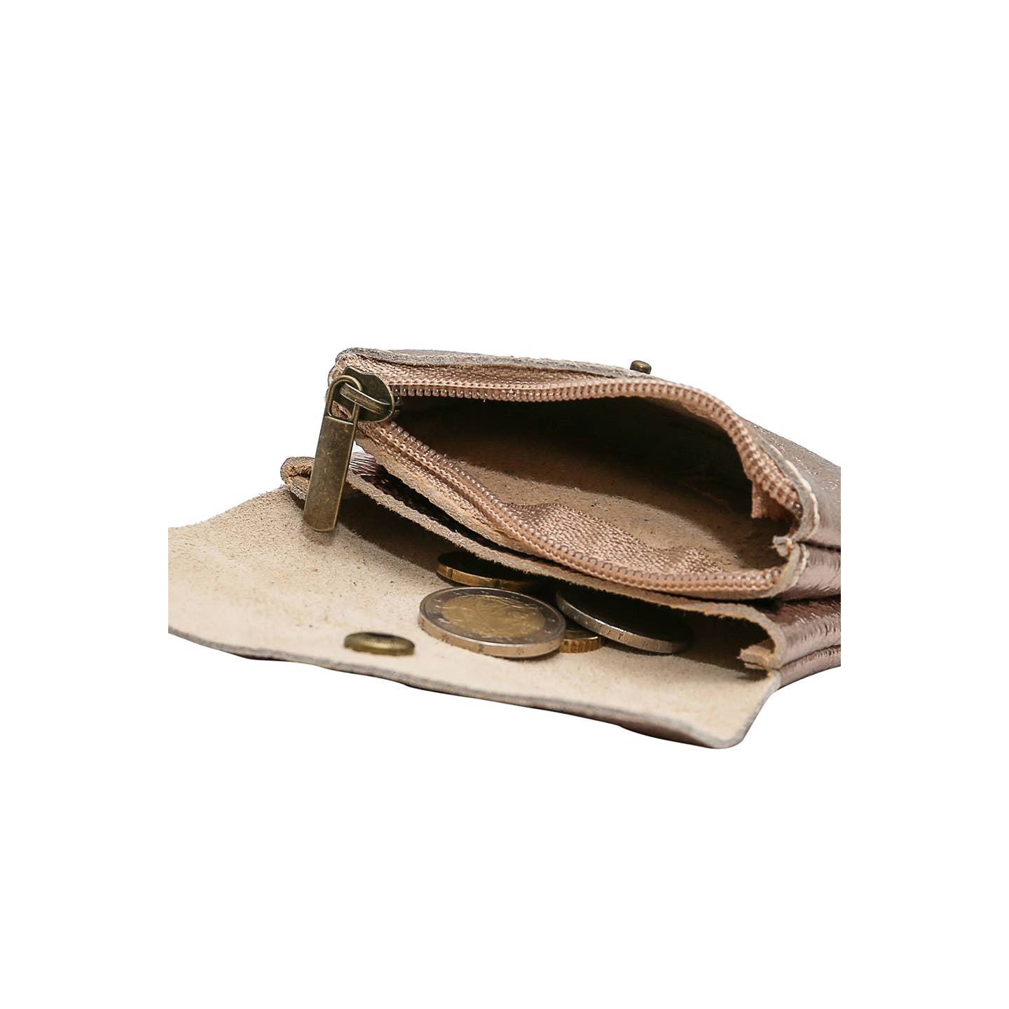 Kleine Lederwaren LUCE METAL zinn von Cherry Paris – Bild 3