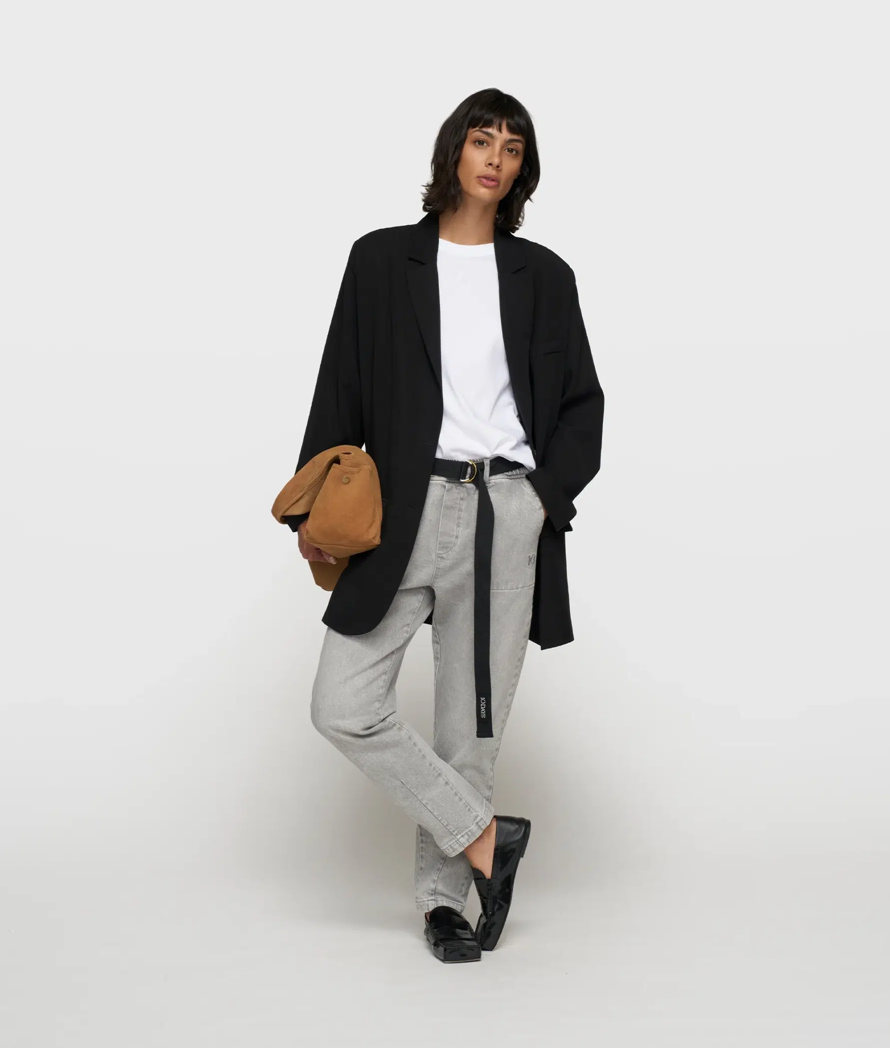 10DAYS Jeans “Belted Pants Denim” grau – Bild 2