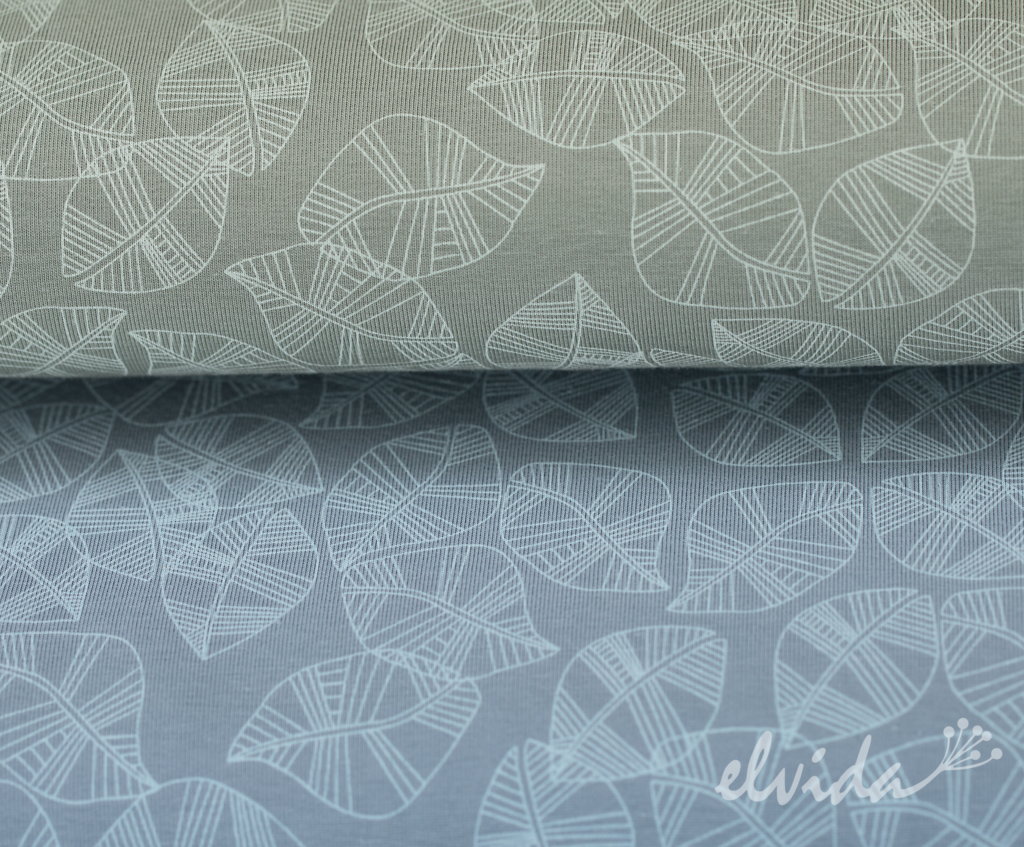 Jerseystoff Blätter – Bild 2