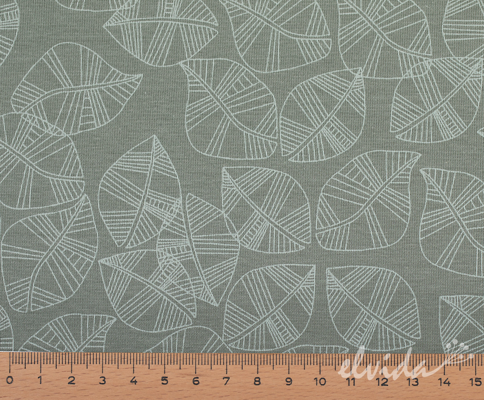 Jerseystoff Blätter – Bild 4