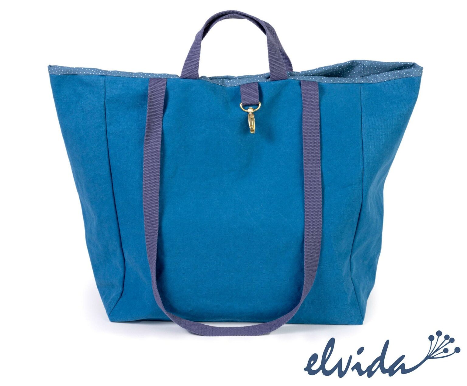 Individuelle einzigartige Wendetasche Punkte blau, Yogatasche, Mumbag, Tragetasche, Umhängetasche, Shopper