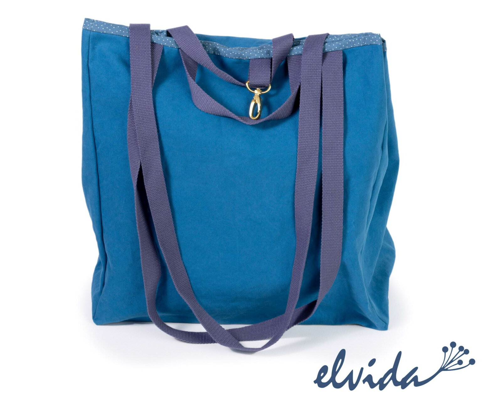 Individuelle einzigartige Wendetasche Punkte blau, Yogatasche, Mumbag, Tragetasche, Umhängetasche, Shopper – Bild 2