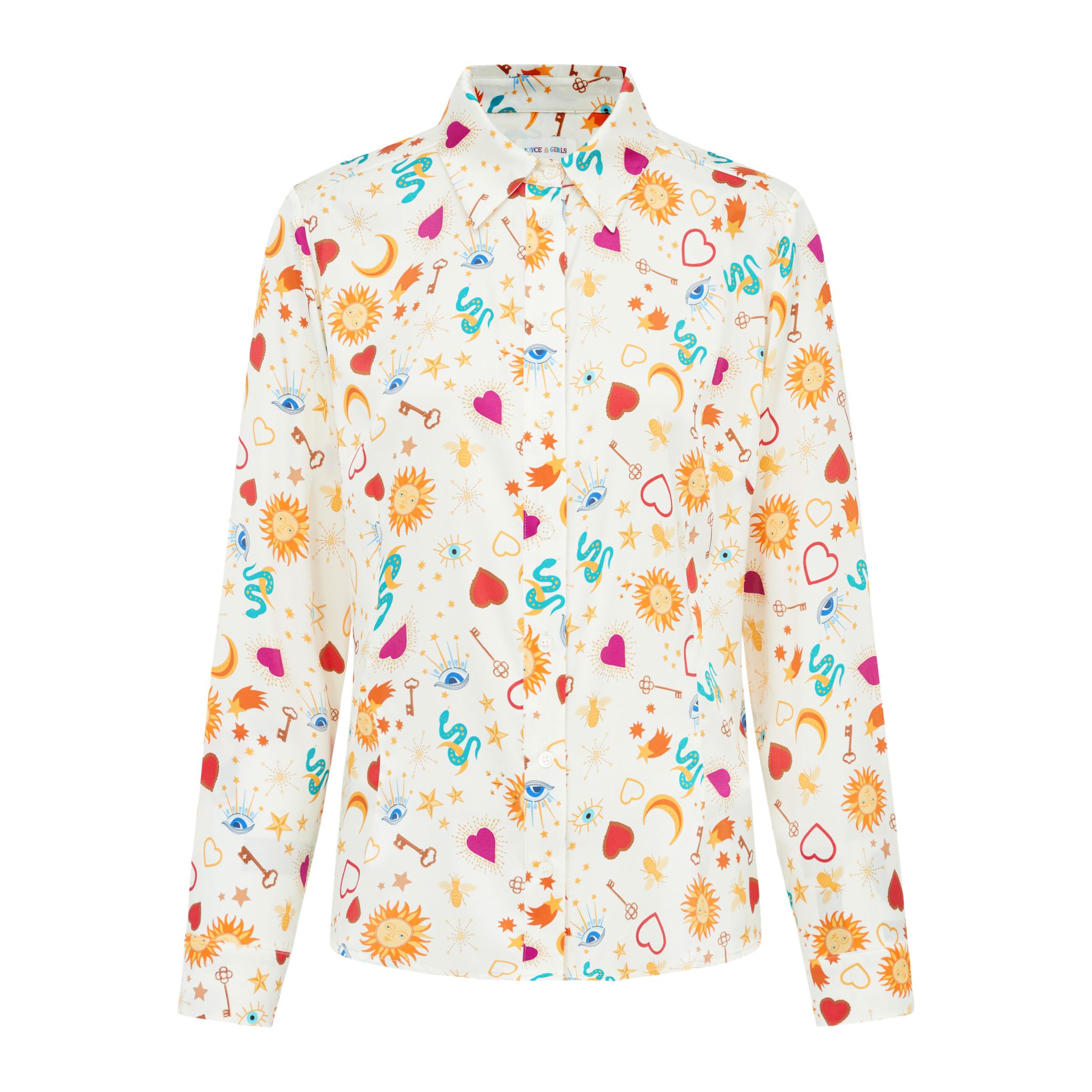 Joyce & Girls Bluse Seide “Pepper” Beige Multi