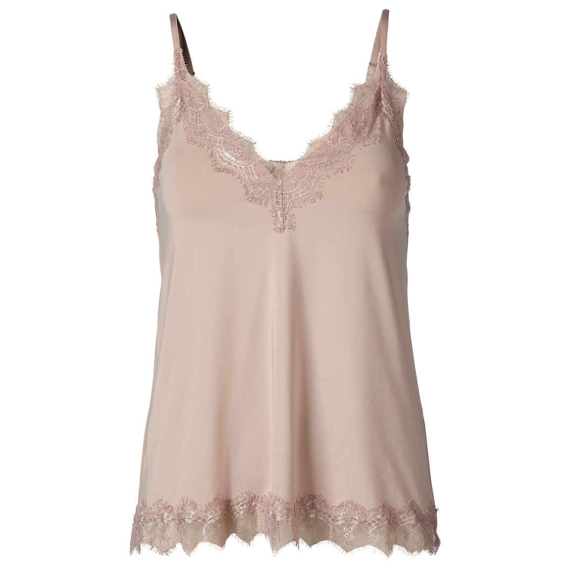 Rosemunde Spitzen Trägertop Vintage Powder